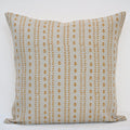 Alexa Ochre Linen Block Print Pillow Cover