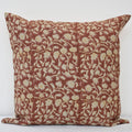 Katie Gold Linen Block Print Pillow Cover