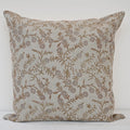 Bailey Taupe  Linen Block Print Pillow Cover