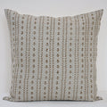 Alexa  Chestnut Linen Block Print Pillow Cover