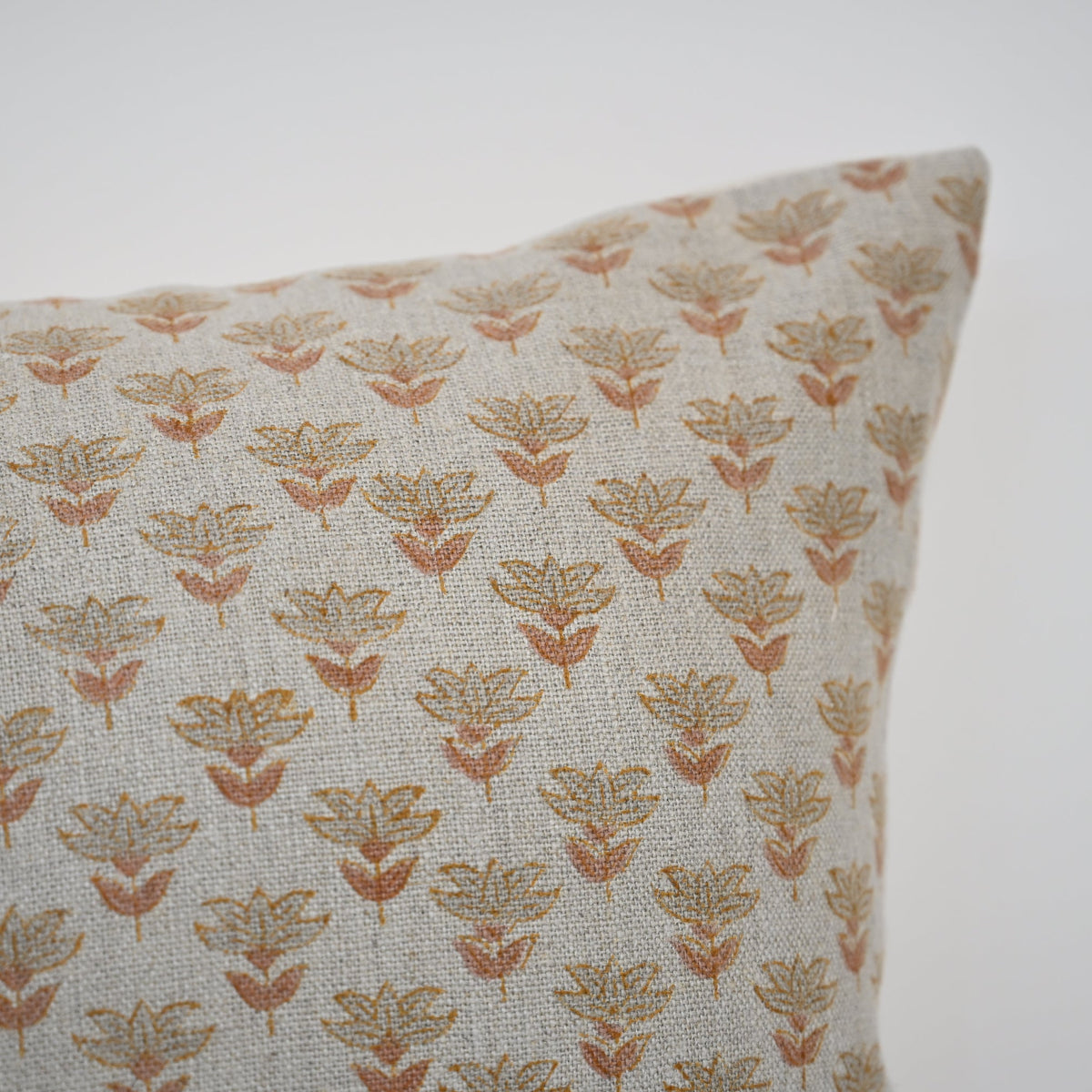 Destiny Oatmeal Block Print Pillow Cover