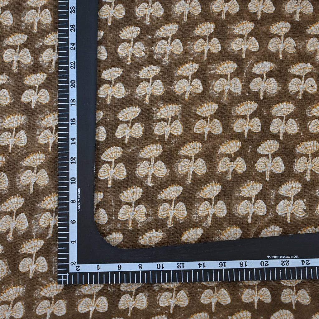 Gabriella Espresso Linen Block Print Pillow Cover