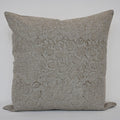 Lucia Charcoal Linen Block Print Pillow Cover