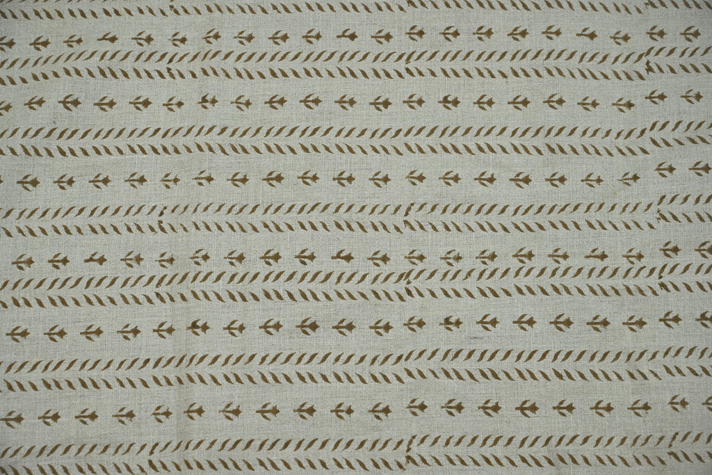 Luna Floral Hand Block Print Linen Fabric by the Yard 19
