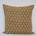 Madeline Sage Green Linen Block Print Pillow Cover