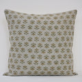 Madeline Gold Linen Block Print Pillow Cover