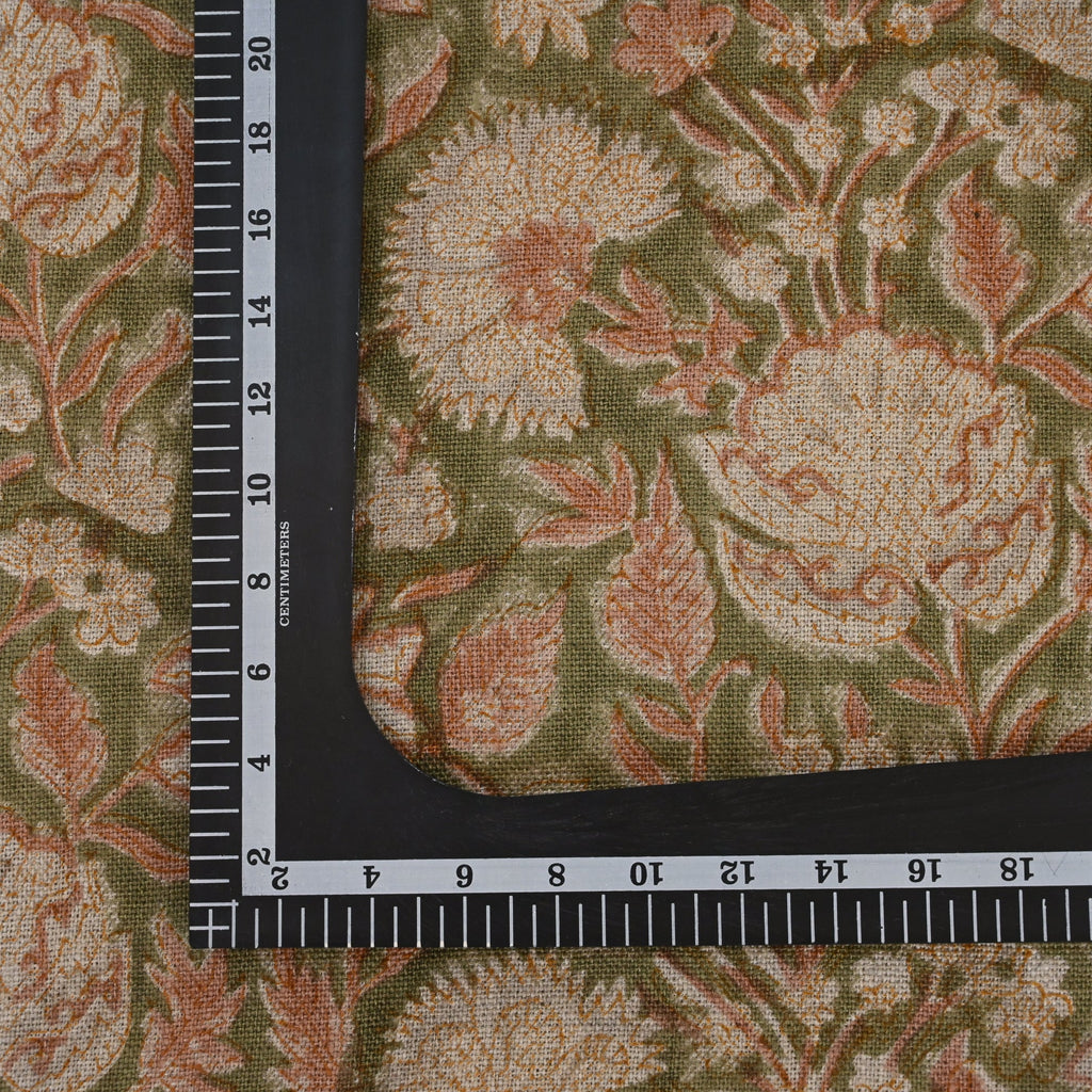 Sydney  Dusty  Linen Block Print Pillow Cover