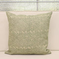 Sage Chintz Vine Linen Pillow Cover