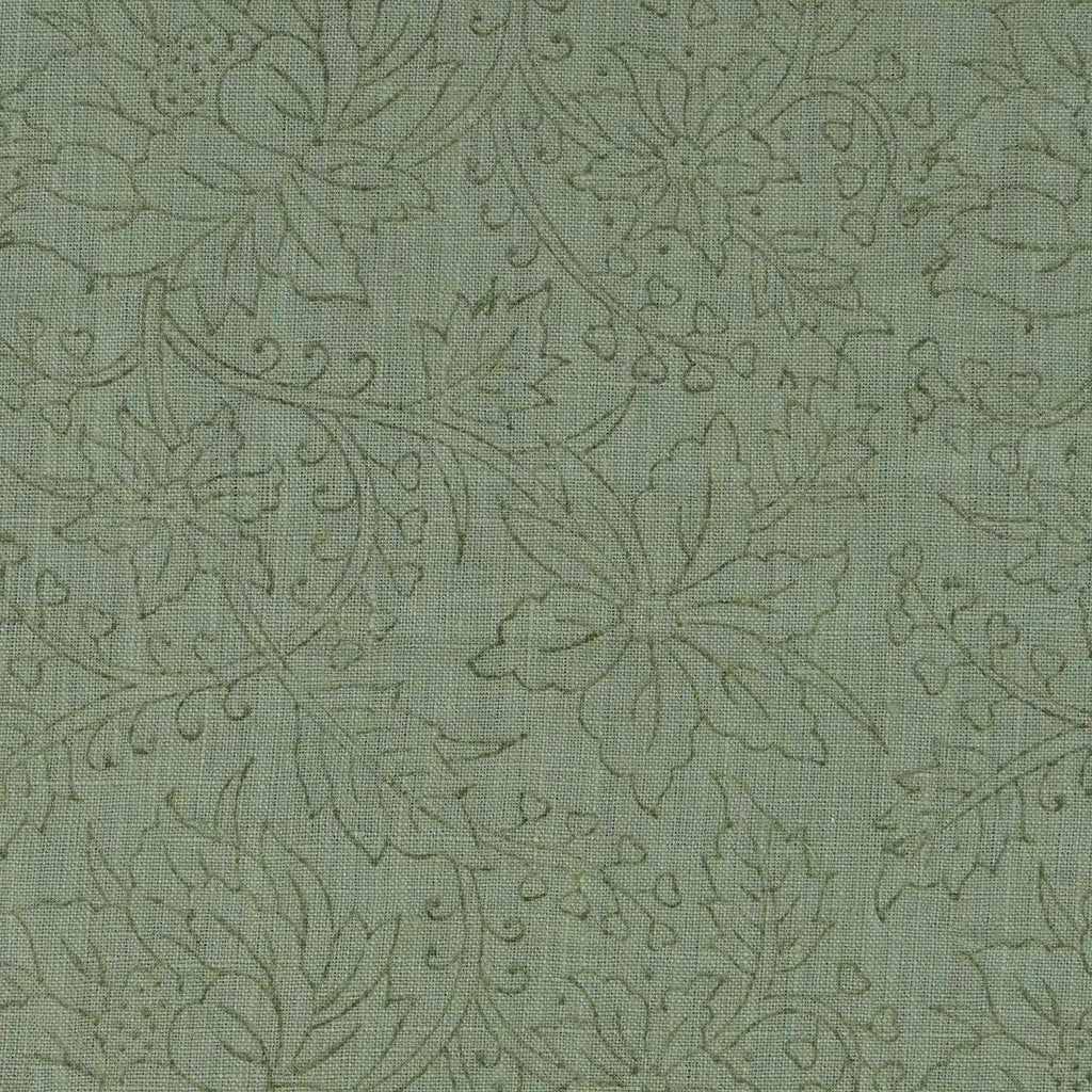 Oliva Hand Block Print Linen Pillow Cover