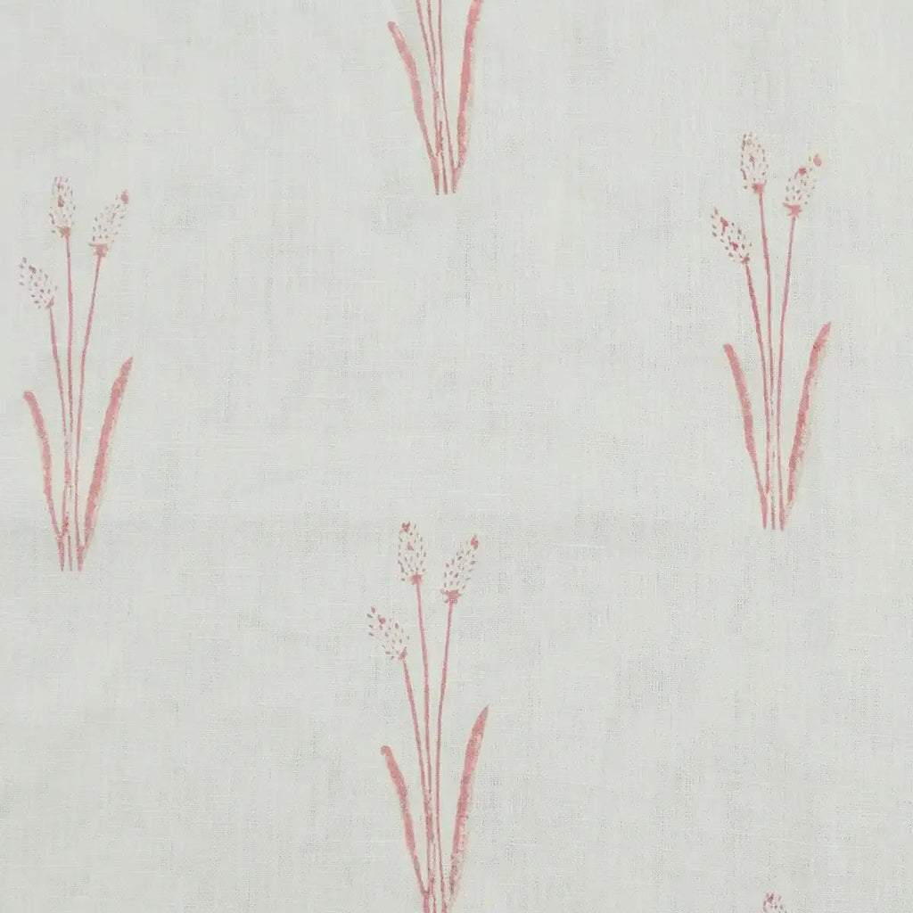 Meadow Floral Block Print Linen Pillow Cover