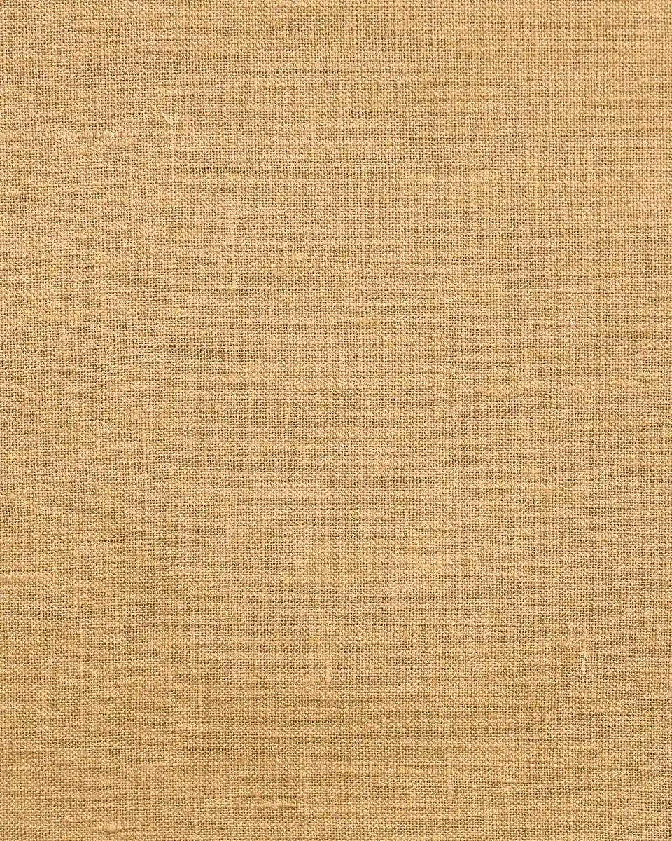 Tavi Ochre Solid Linen Pillow Cover