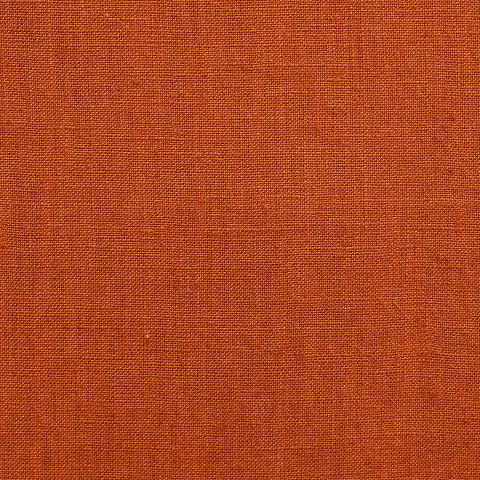 Leno  Rust  Solid Linen Fabric