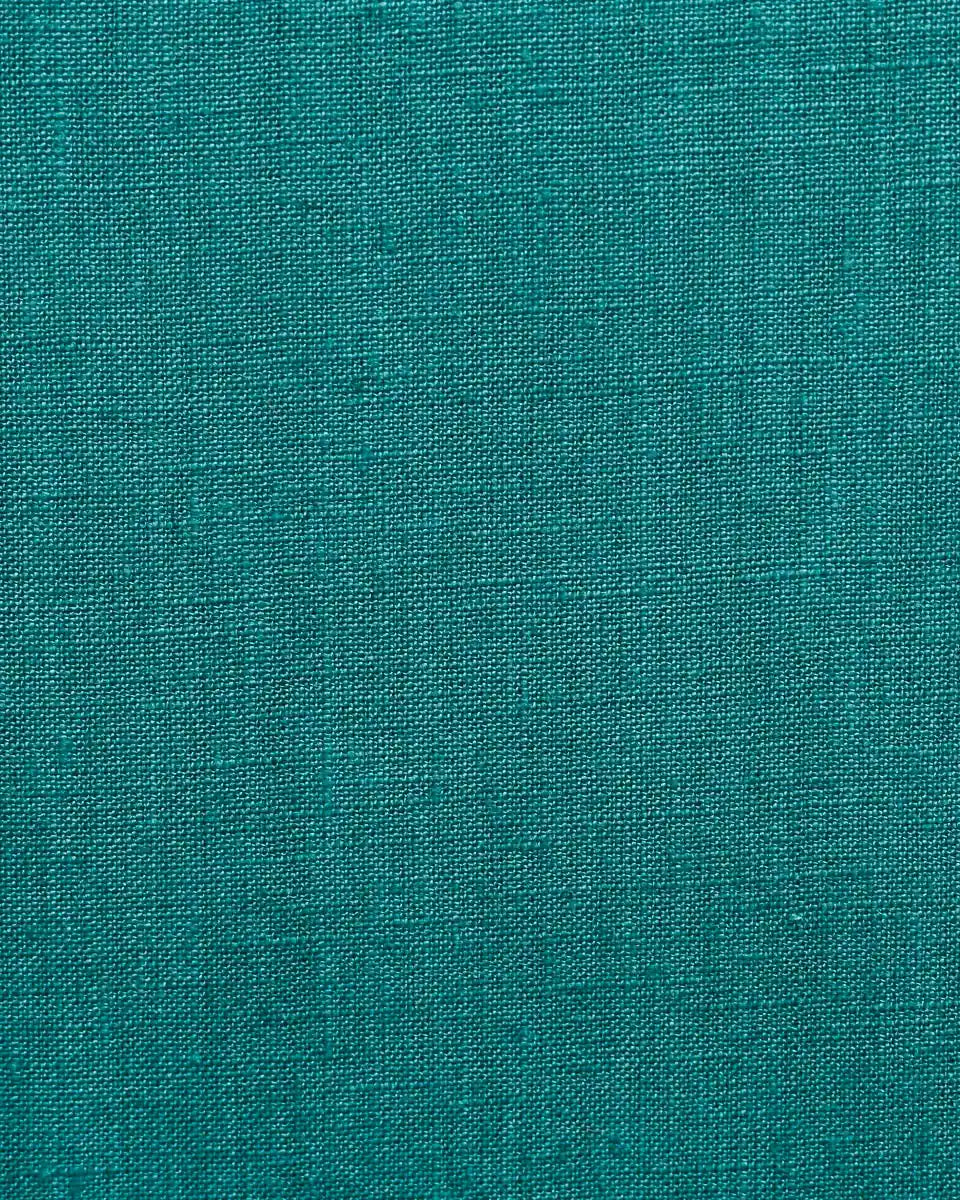 Aira Teal solid Linen Pillow Cover
