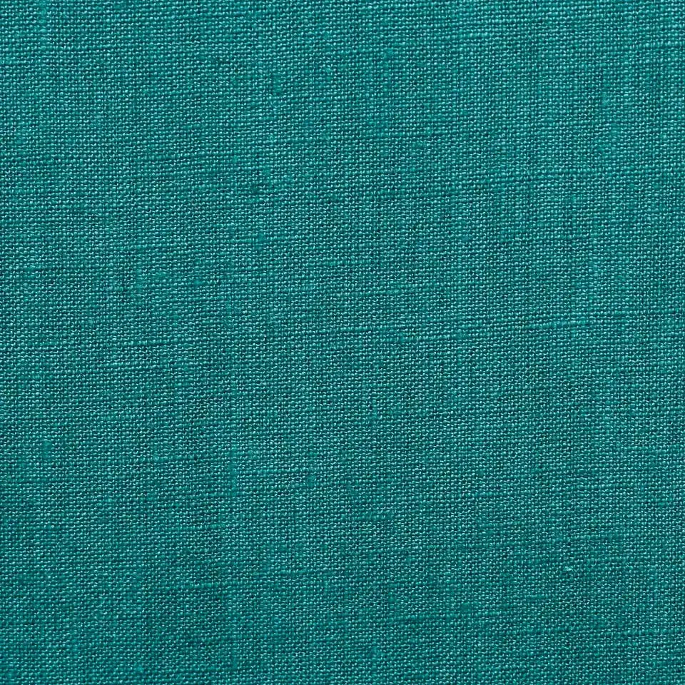 Aira Teal solid Linen Fabric