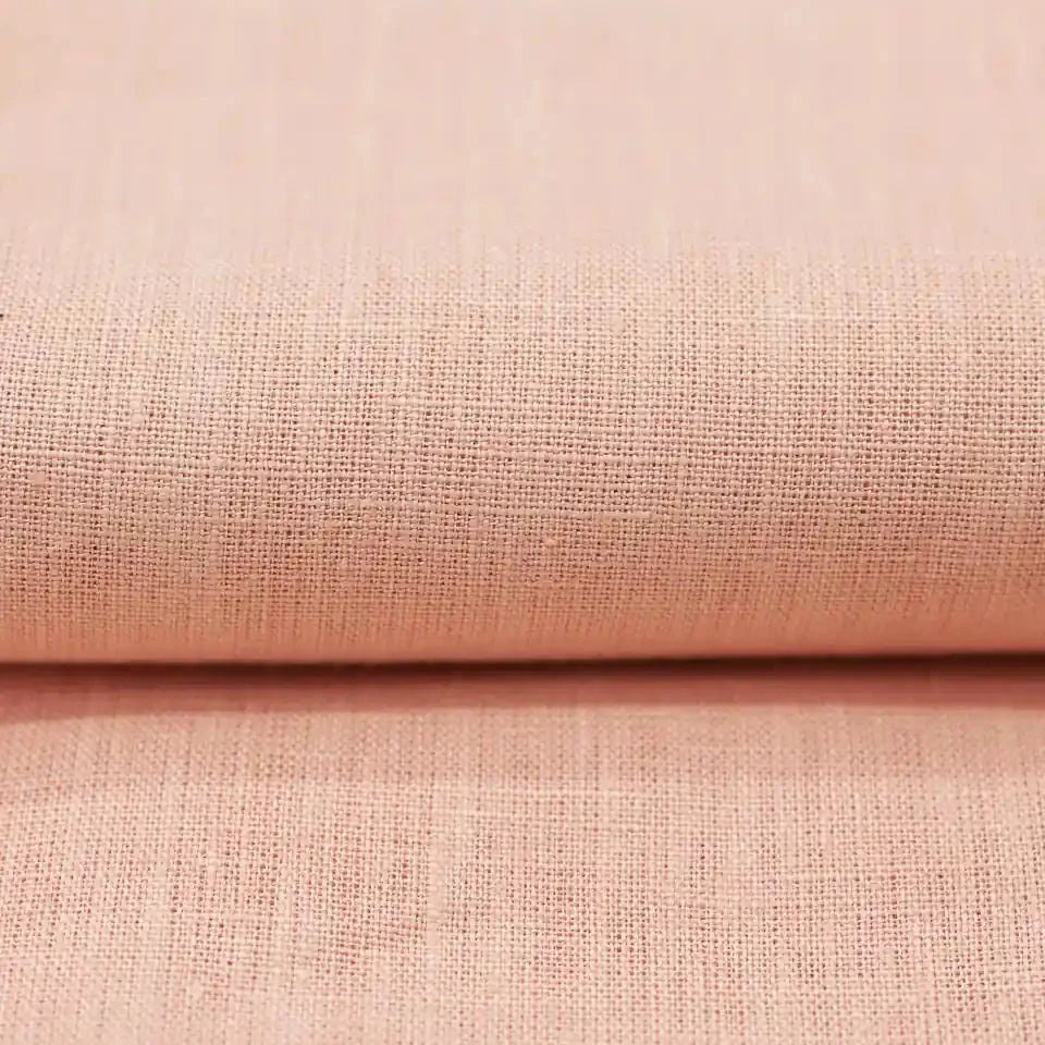 Nera Blush Pink Solid Linen Fabric
