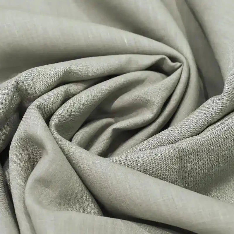 Kair Chartreuse Solid Linen Fabric