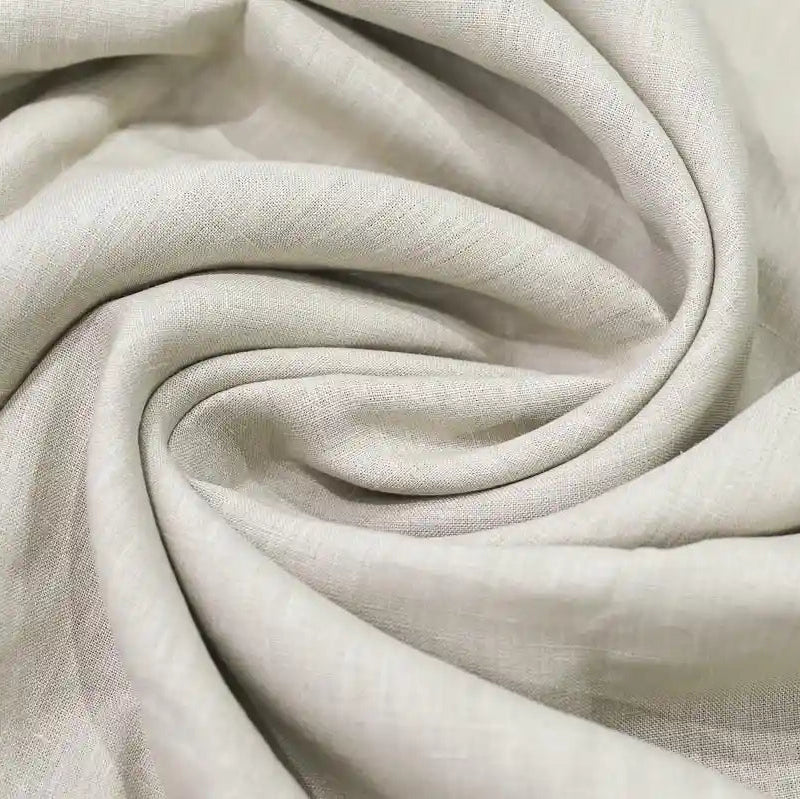 Arom Oatmeal solid Linen Fabric