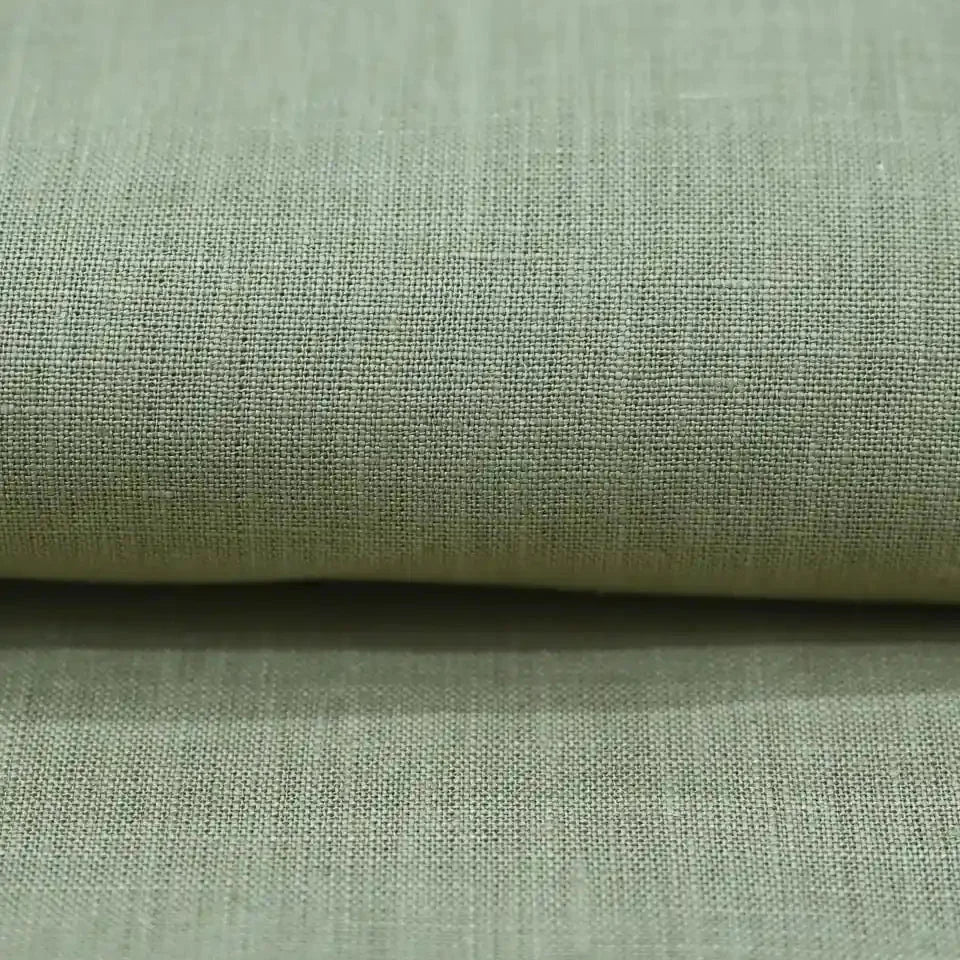 Avenv Soft Olive Solid Linen Fabric