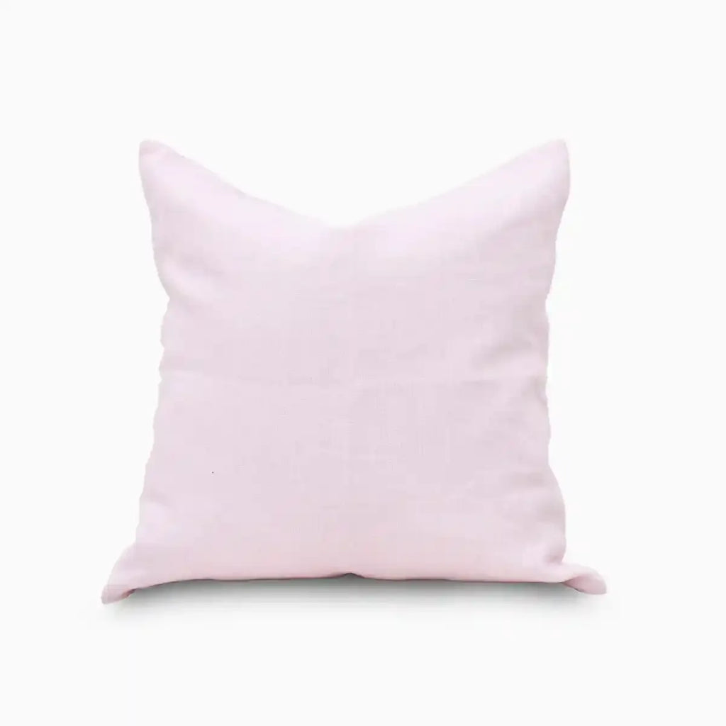 Anor Light Pink  Solid Linen Pillow Cover