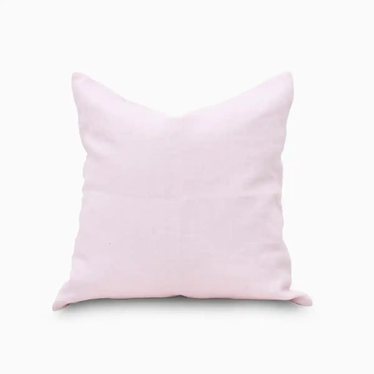 Anor Light Pink  Solid Linen Pillow Cover