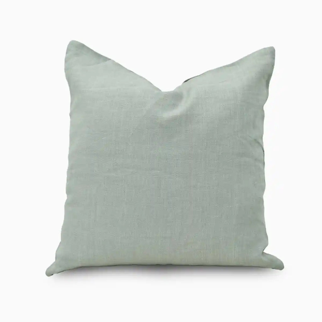Nalo Gray solid Linen  Pillow Cover