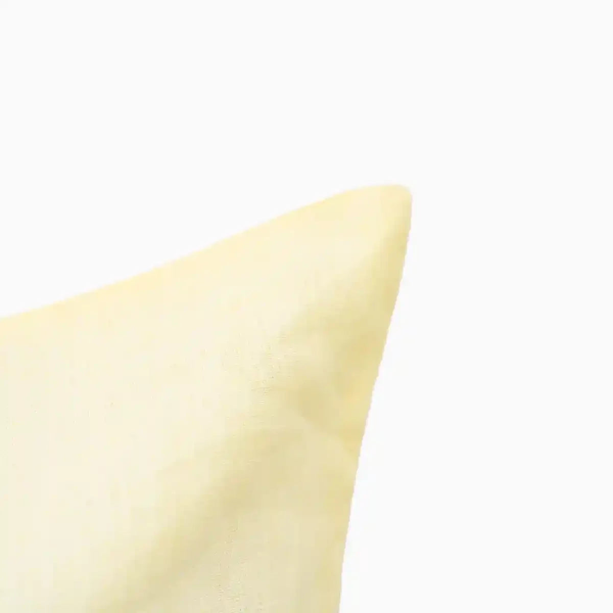 Ekim Pale Yellow solid Linen Pillow Cover