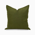 Eron Chartreuse Solid Block Linen Pillow Cover