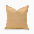 Tavi Ochre Solid Linen Pillow Cover