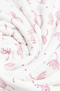 Mauve Botanical Cotton Duvet Cover Set