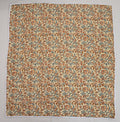 Beige & Orange Mughal Floral Hand Block Print Cotton Quilt