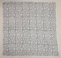 Grey & White Mughal Floral Hand Block Print Cotton Quilt