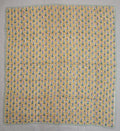 Yellow & Pink Mughal Floral Hand Block Print Cotton Quilt