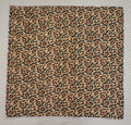 Rust & Navy Mughal Floral Hand Block Print Cotton Quilt
