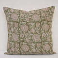 Jocelyn Dusty Linen Block Print Pillow Cover