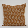 Trinity Ivory Linen Block Print Pillow Cover