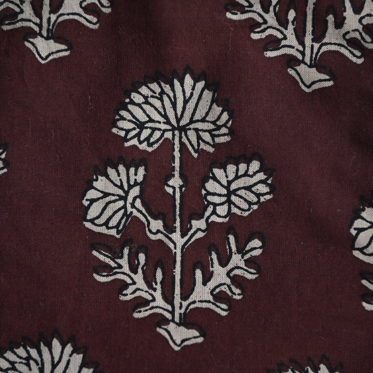 Burgundy Cypress Floral Stocking