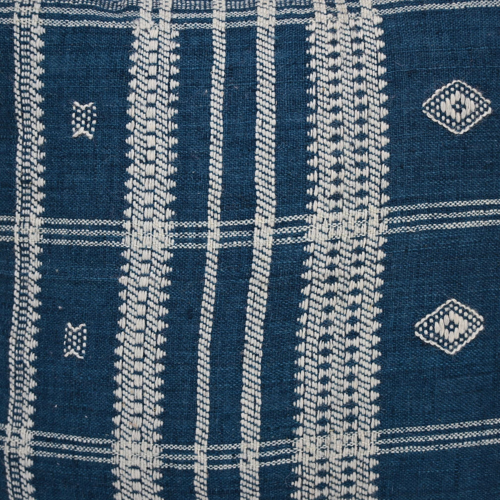 Walter Navy Fringed Cushion Cover
