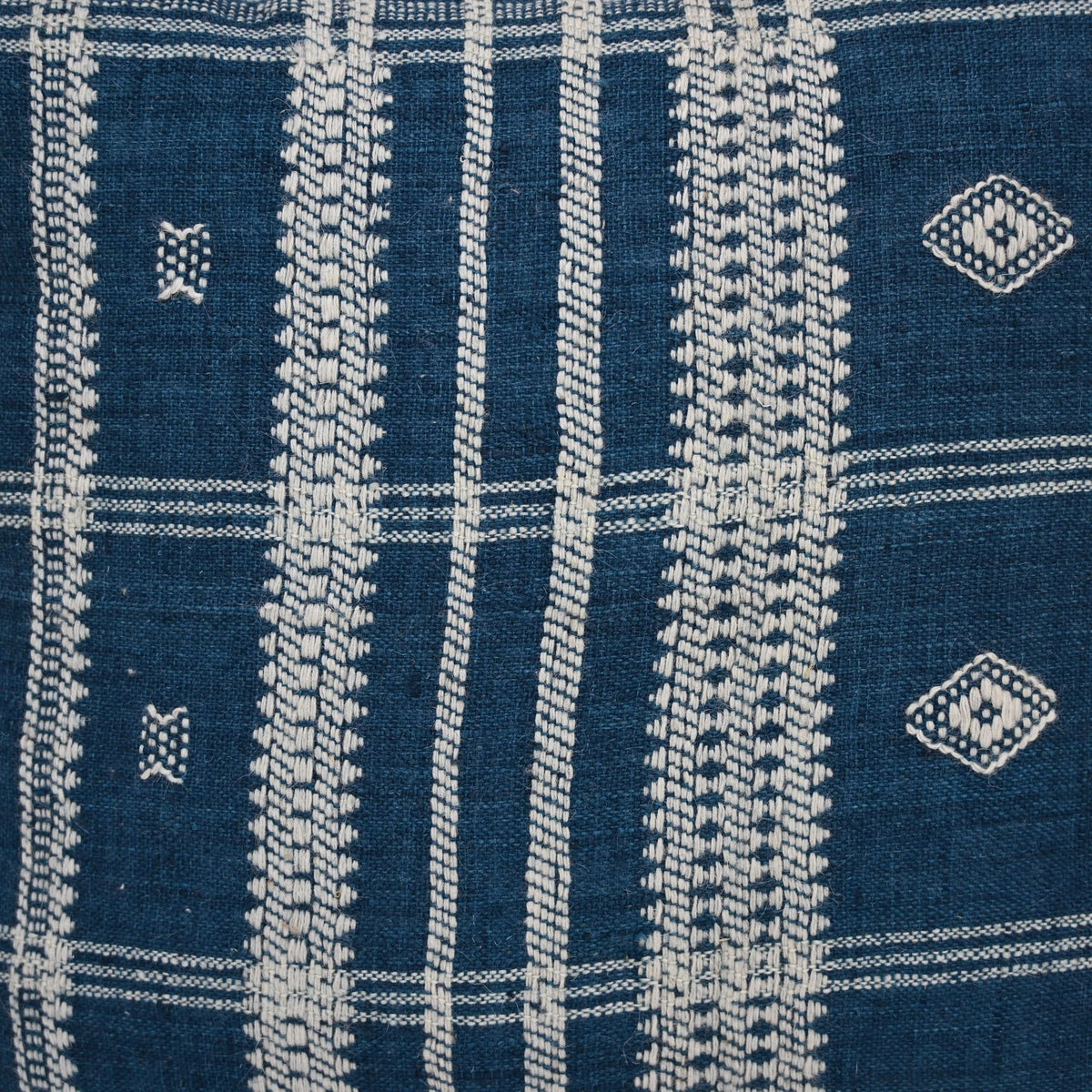 Walter Navy Fringed Cushion Cover