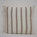 Maverick Rustic Cocoa Stripe Cushion