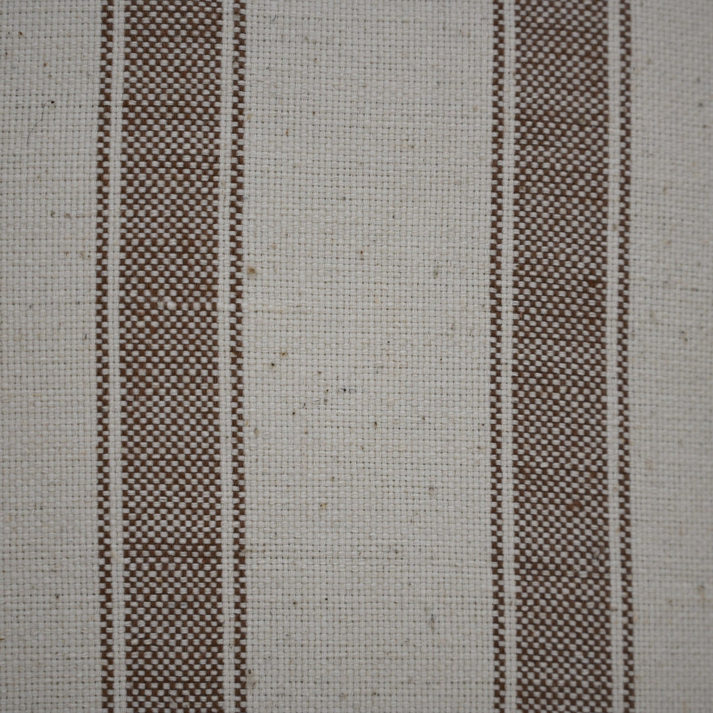 Maverick Rustic Cocoa Stripe Cushion