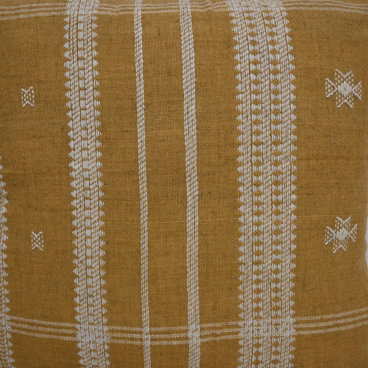 Easton Mustard Handloom Cushion