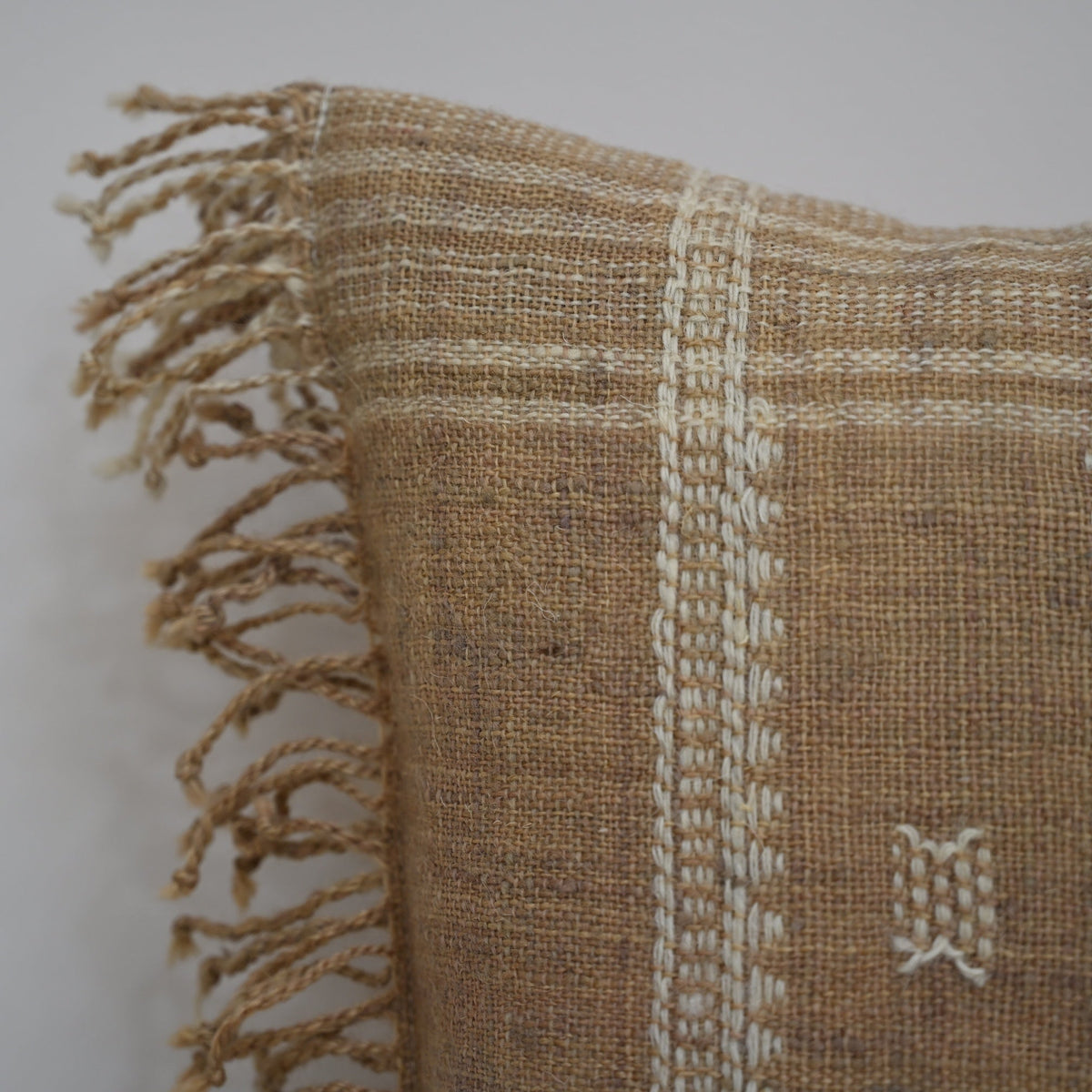 Samuel Monochrome Fringed Cushion