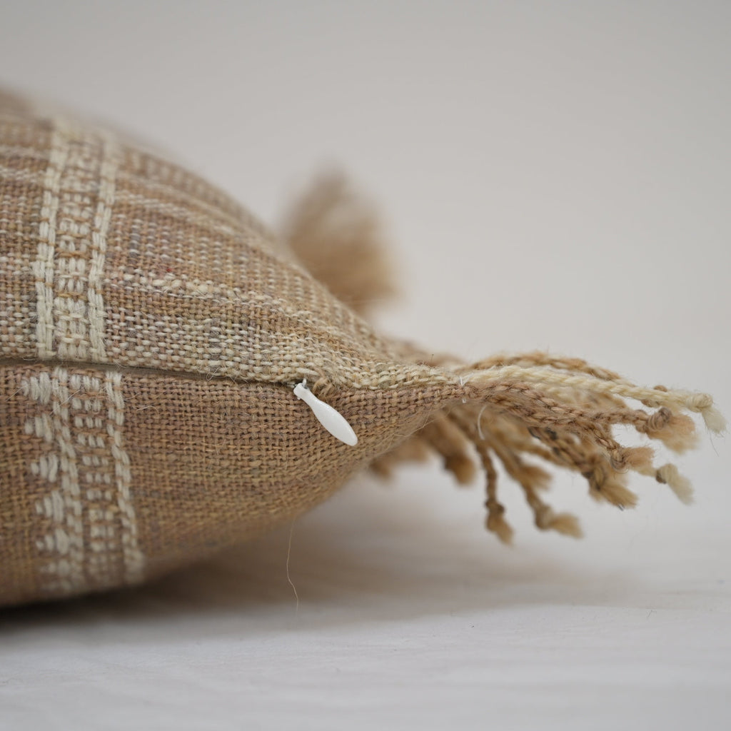 Samuel Monochrome Fringed Cushion