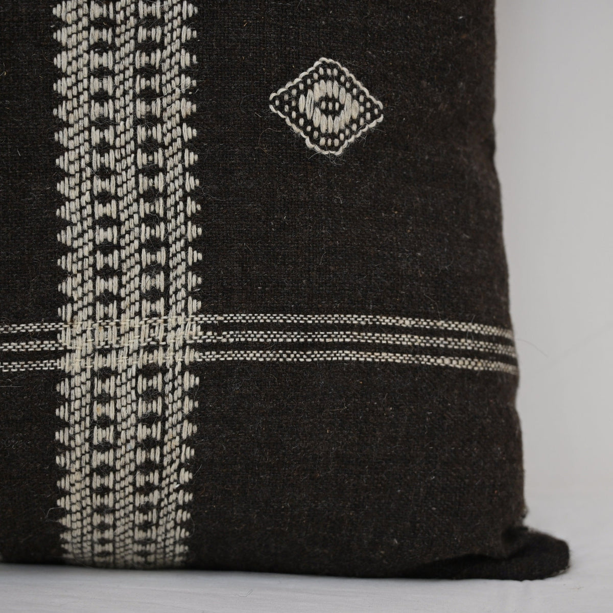 Dennis Black And White Stripe Cushion