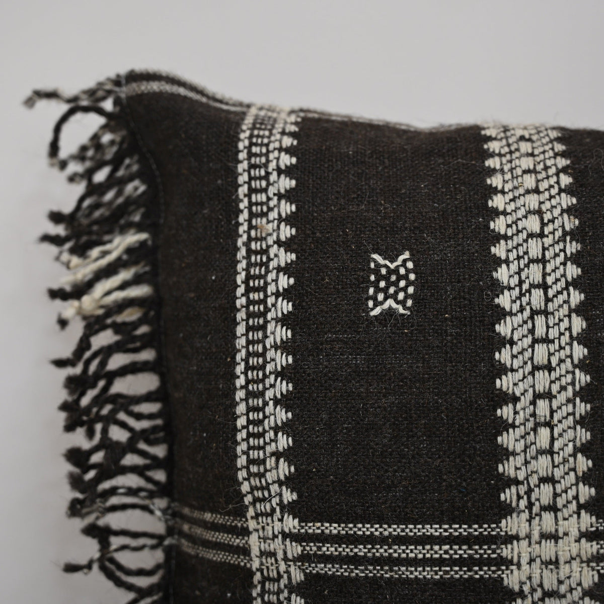 Dennis Black And White Stripe Cushion