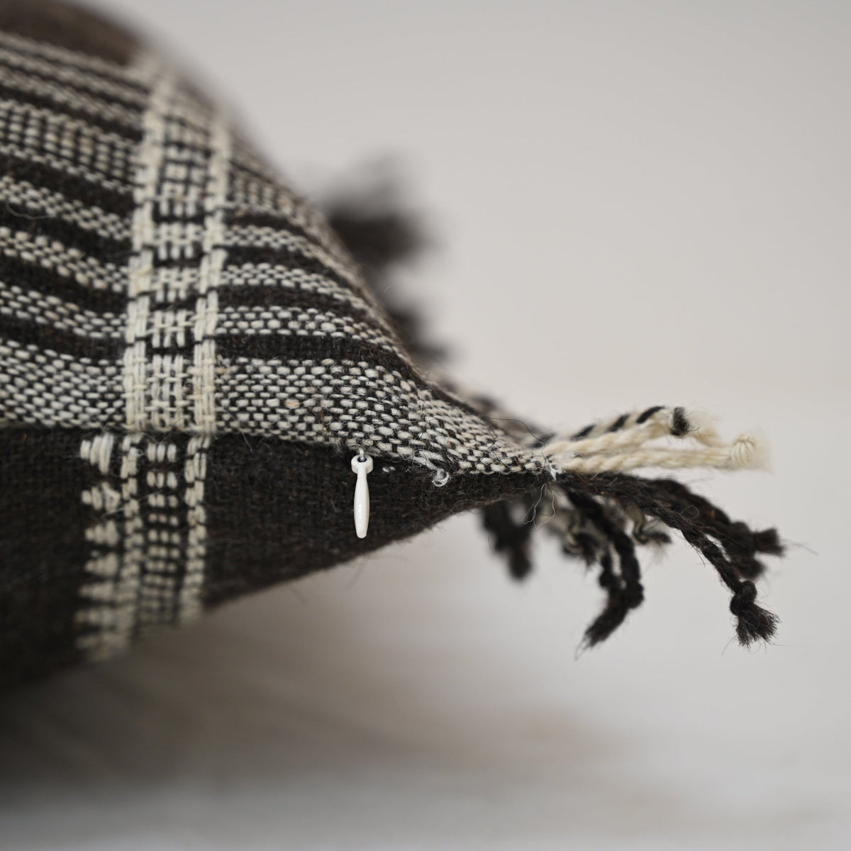 Dennis Black And White Stripe Cushion