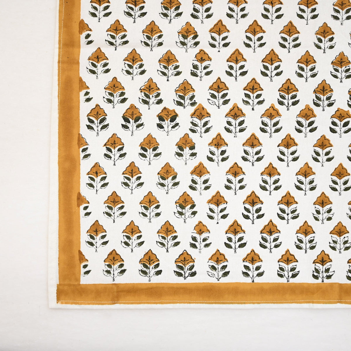 Vintage Amber Floral Table Napkin