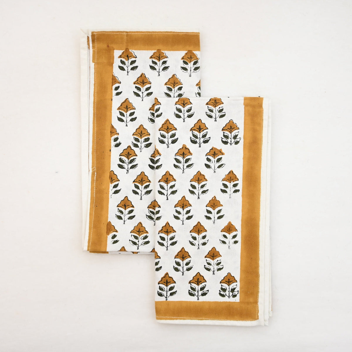 Vintage Amber Floral Table Napkin