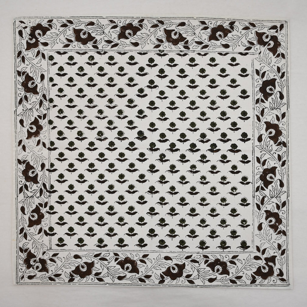 Espresso Floral Trail Cloth Napkin