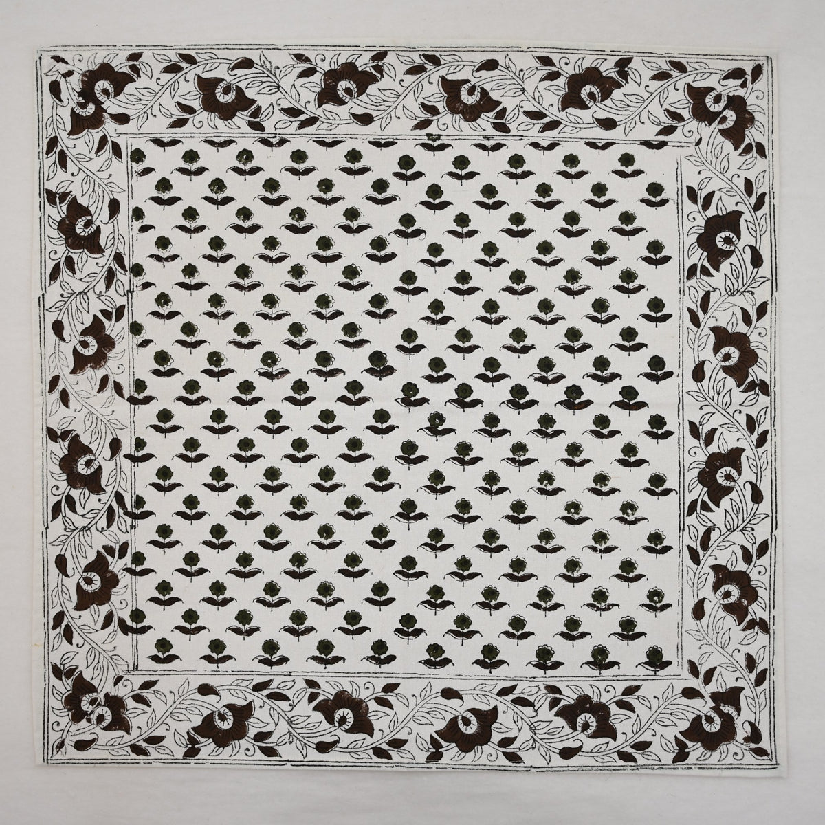 Espresso Floral Trail Cloth Napkin